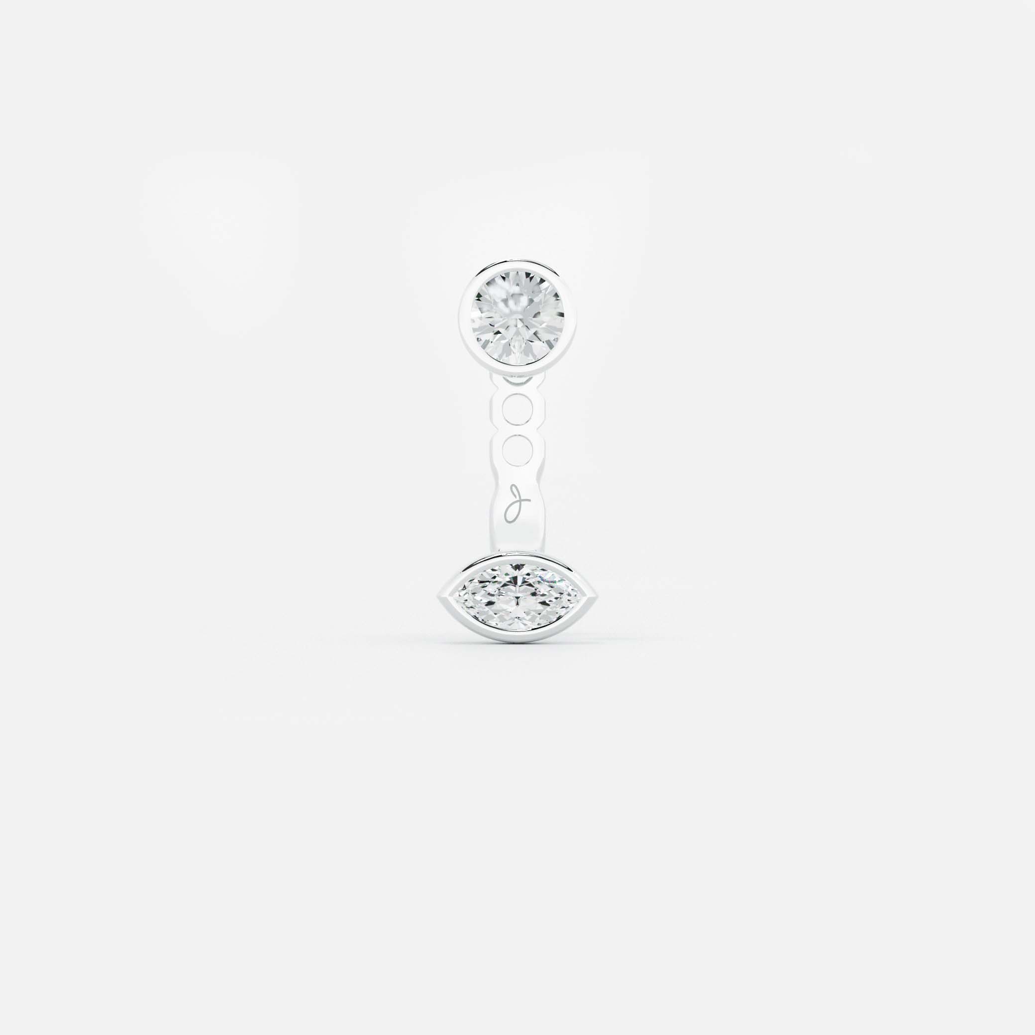 East-West Marquise Jacket - Round Base