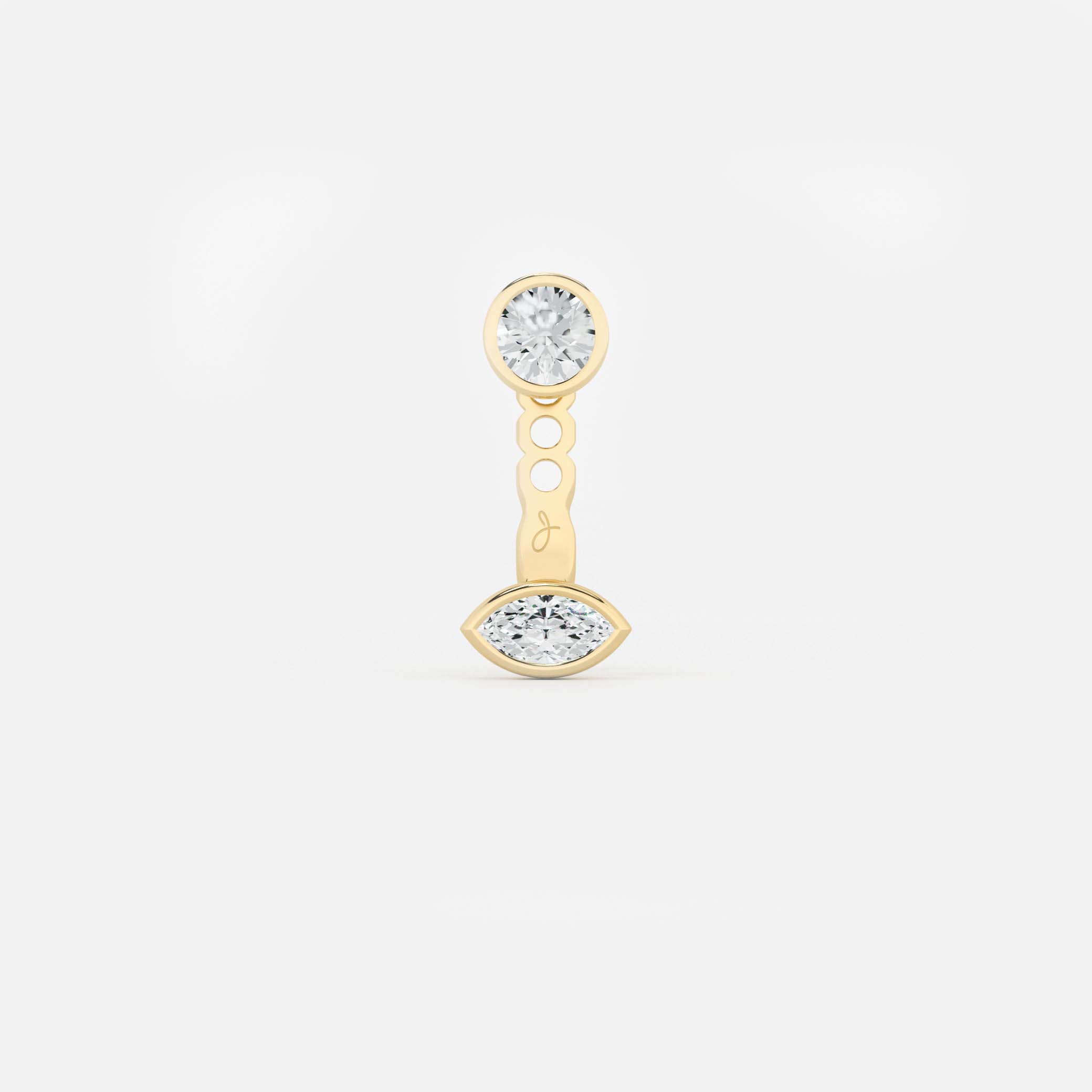 East-West Marquise Jacket - Round Base