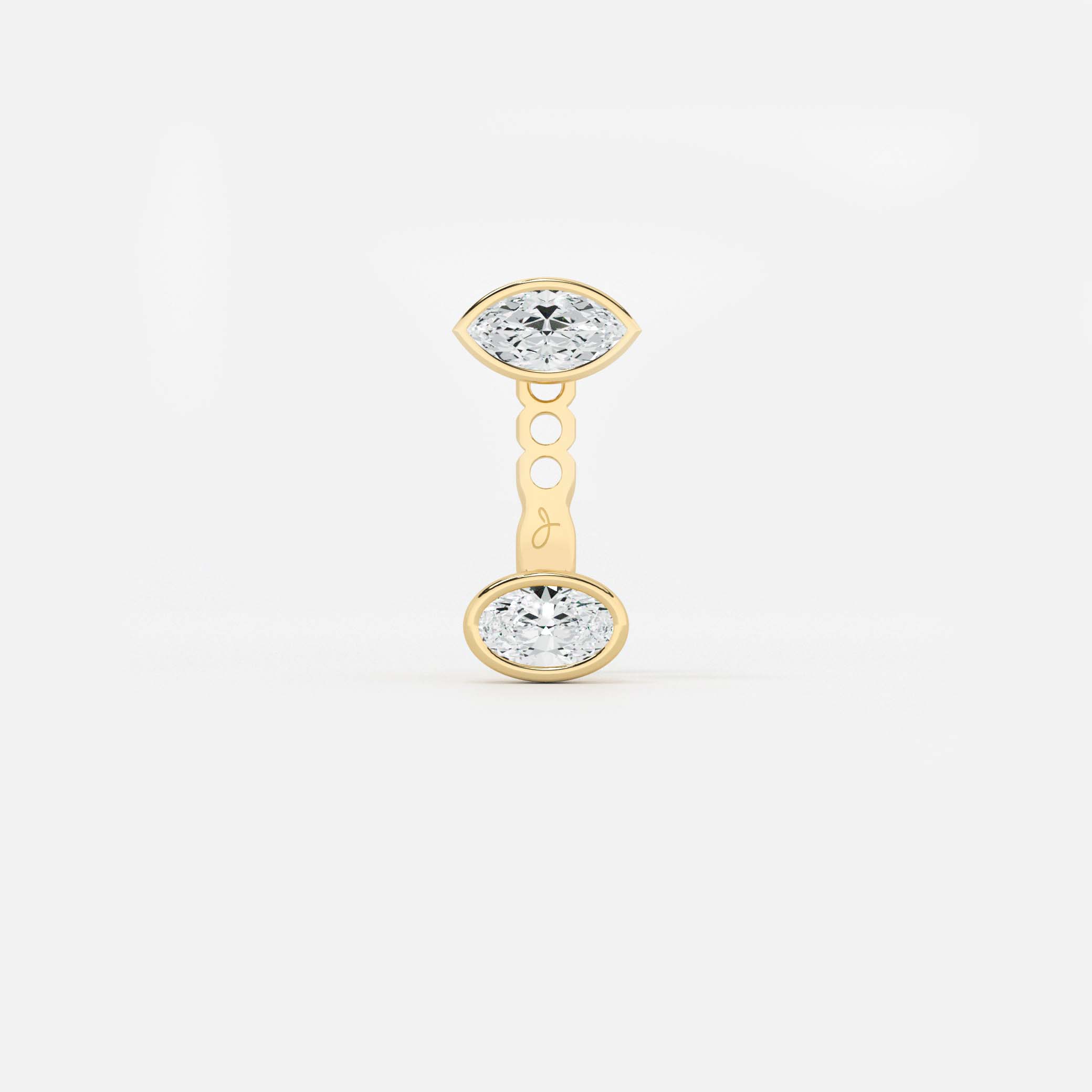 East-West Oval Jacket - Marquise Base