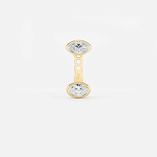 East-West Oval Jacket - Marquise Base