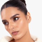 Lab Grown Diamond East-West Oval Jacket - Round Base in White Gold – View 3 | JAUR