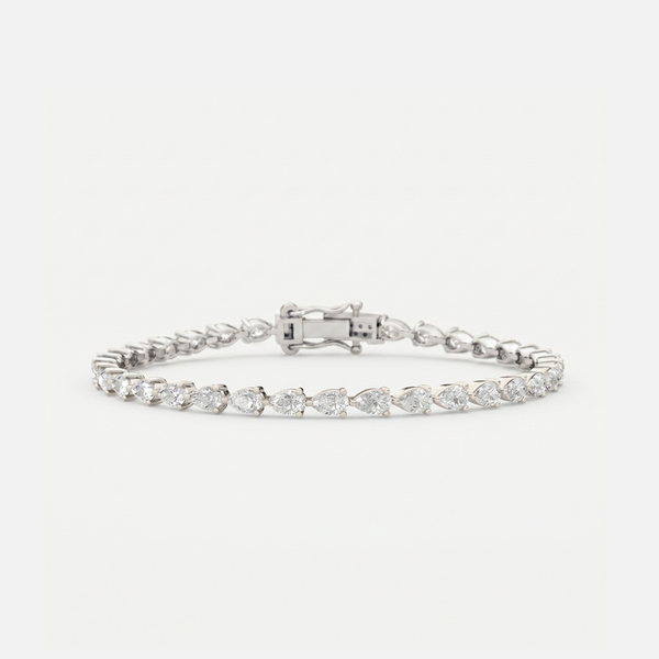 East-West Pear Tennis Bracelet JAUR