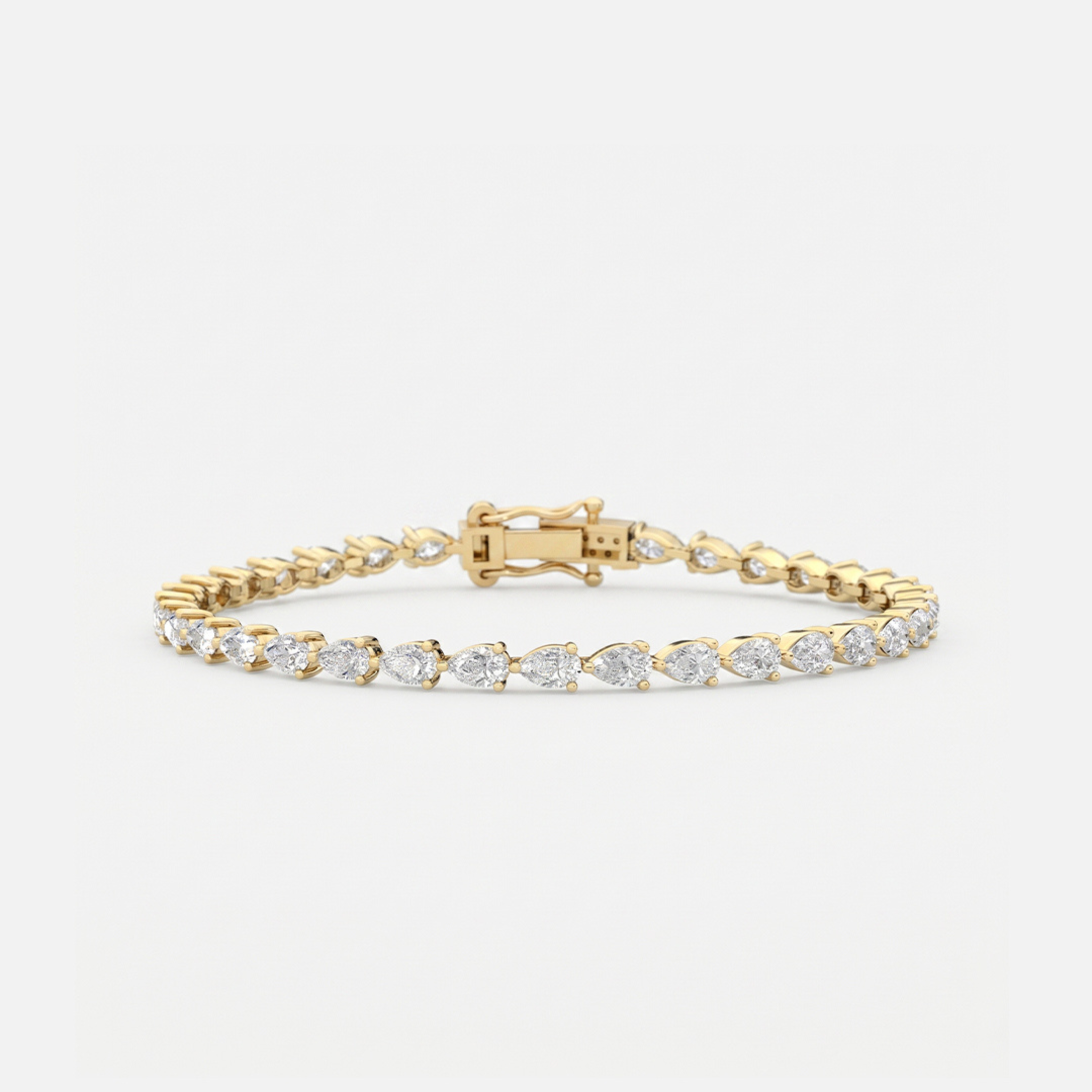East-West Pear Tennis Bracelet JAUR