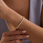 East-West Pear Tennis Bracelet JAUR