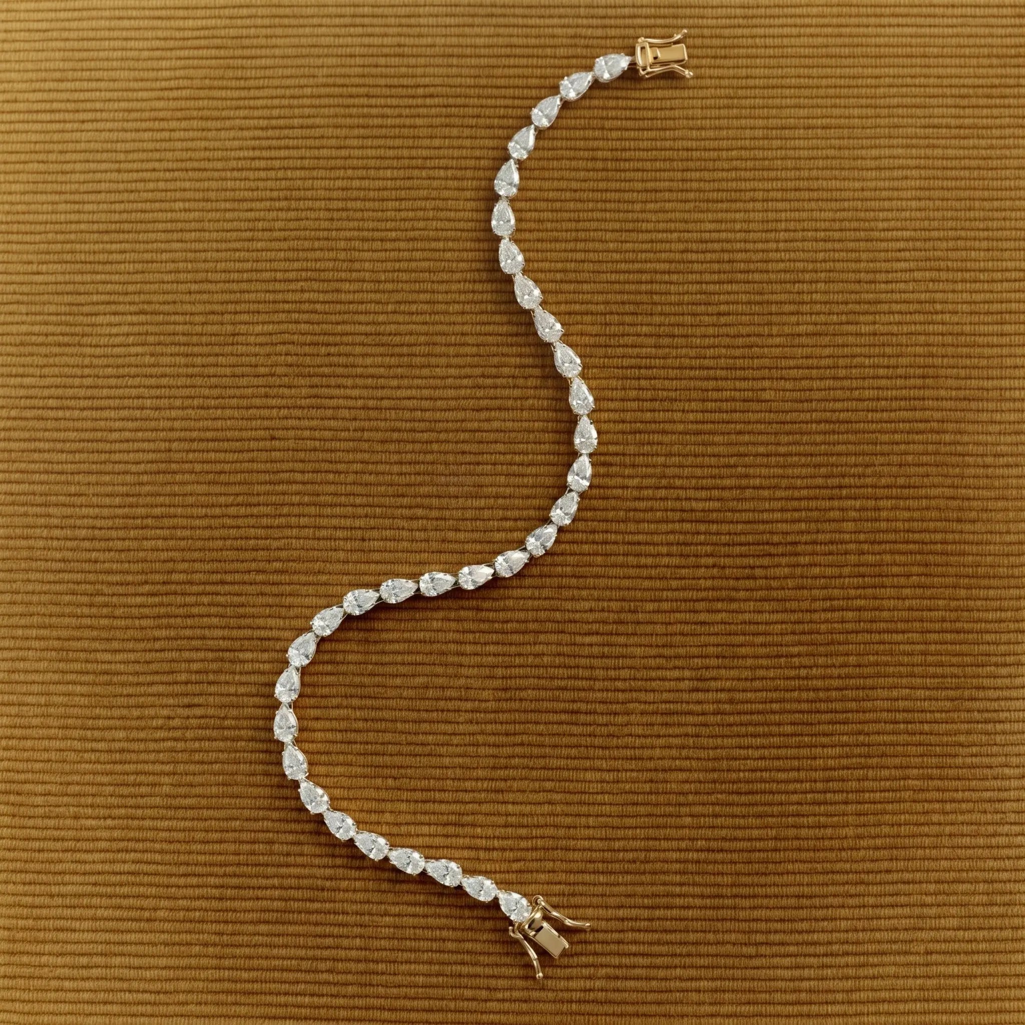 East-West Pear Tennis Bracelet JAUR