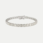 Emerald Diamond Bezel Tennis Bracelet JAUR