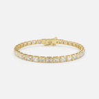 Emerald Diamond Bezel Tennis Bracelet JAUR