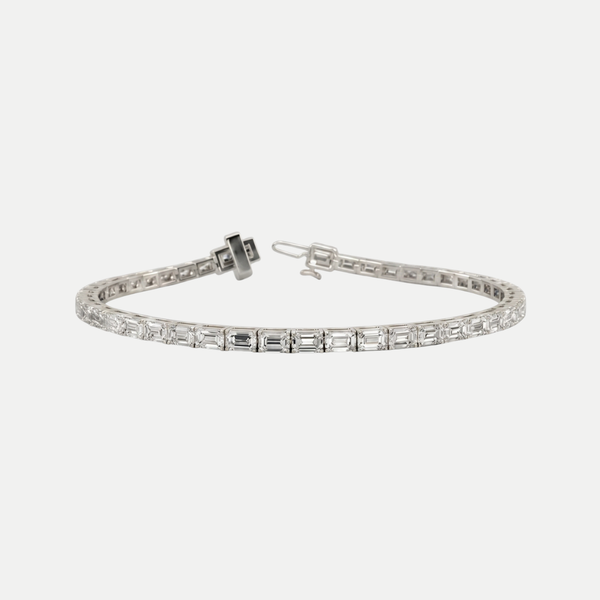 Emerald Lab Grown Diamond Tennis Bracelet JAUR