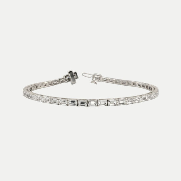 Emerald Lab Grown Diamond Tennis Bracelet