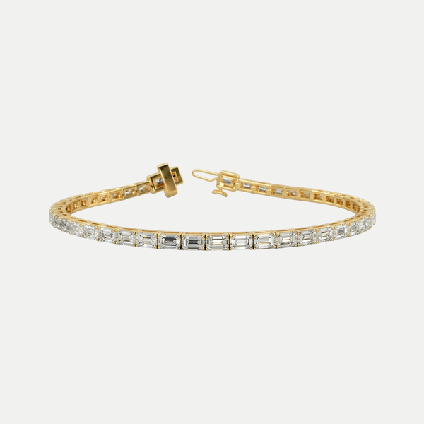 Emerald Lab Grown Diamond Tennis Bracelet JAUR