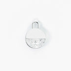 Lab Grown Diamond Formed Round Diamond Charm in White Gold – Front View | JAUR
