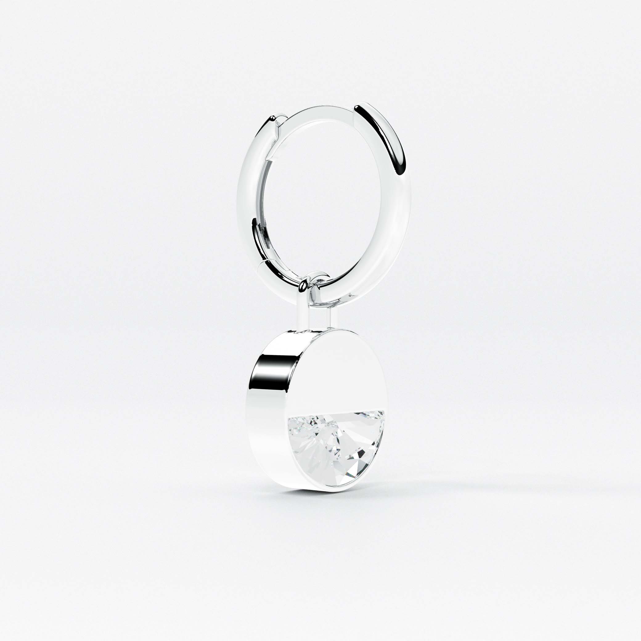 Formed Round Diamond Charm