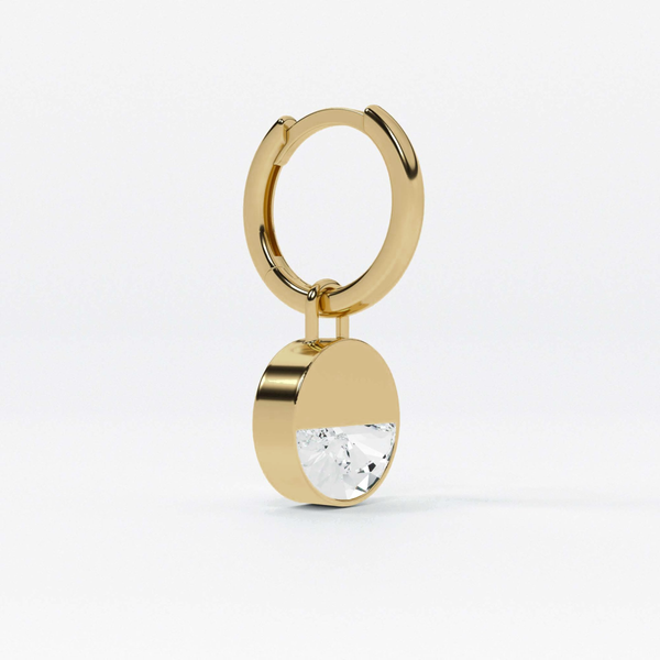 Formed Round Diamond Charm