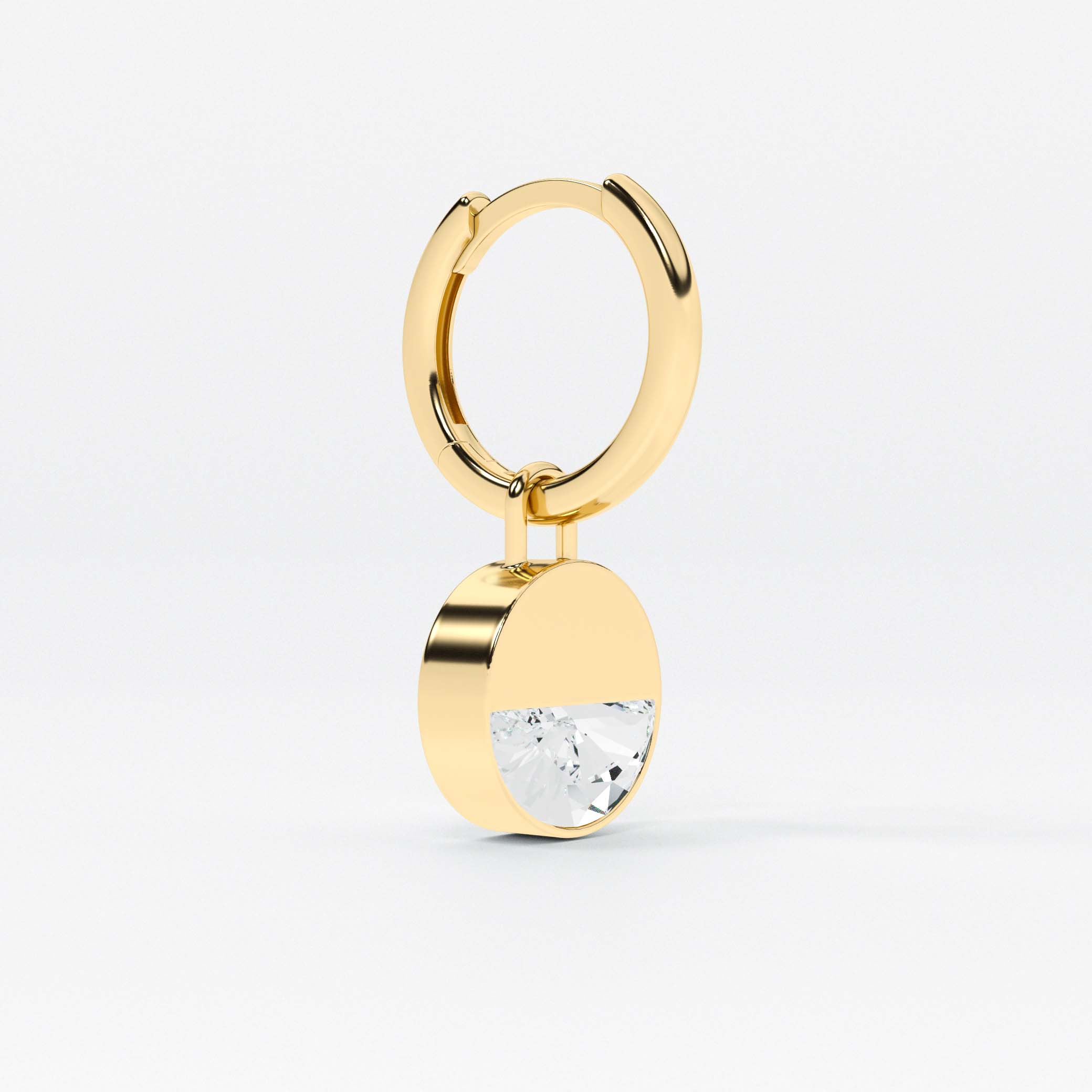 Formed Round Diamond Charm