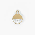 Lab Grown Diamond Formed Round Diamond Charm in Yellow Gold – Single View | JAUR