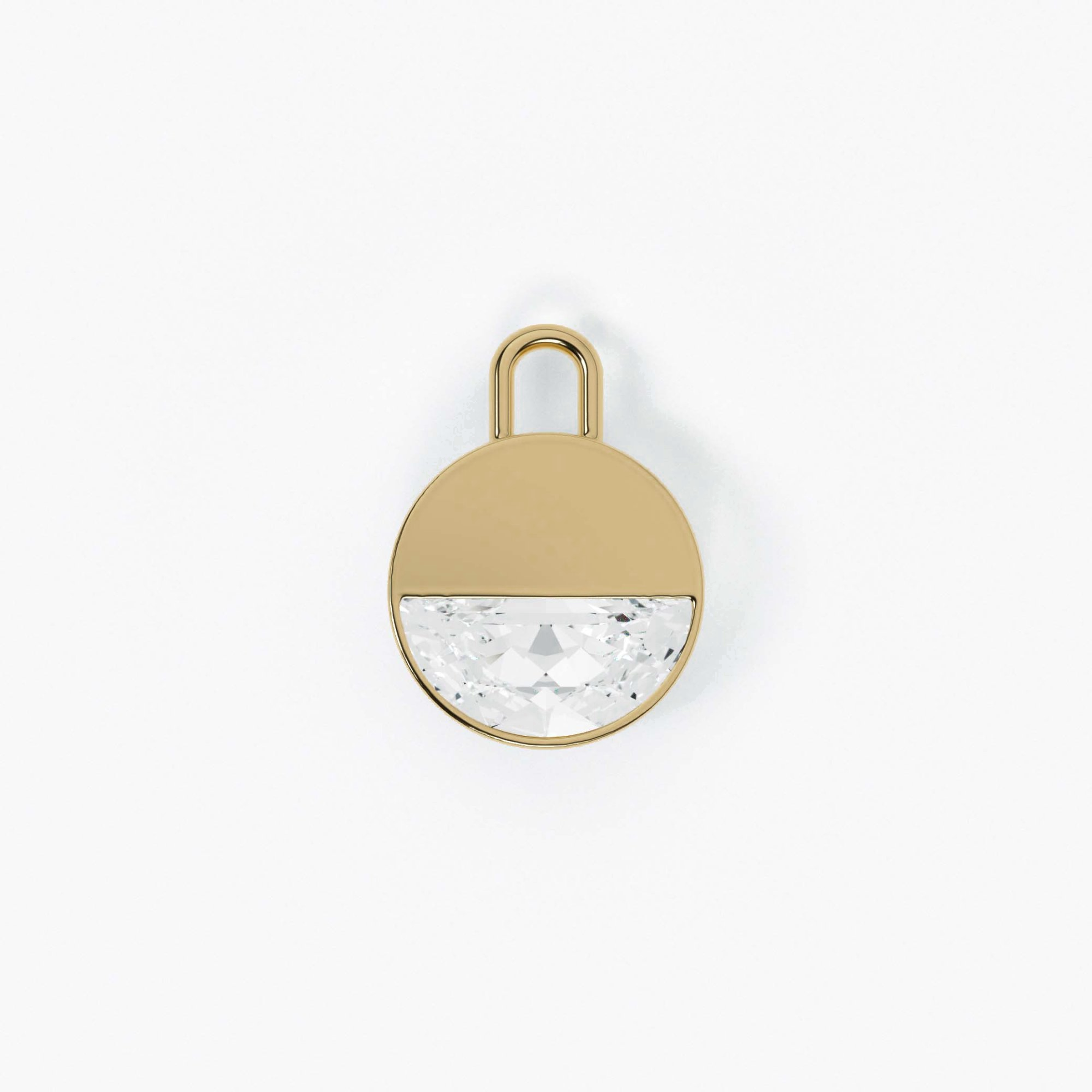 Formed Round Diamond Charm