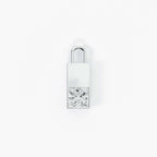 Lab Grown Diamond Formed Baguette Charm in White Gold – Front View | JAUR
