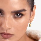 Lab Grown Diamond Formed Baguette Charm in Yellow Gold – View 6 | JAUR