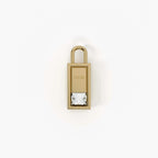 Lab Grown Diamond Formed Baguette Charm in Yellow Gold – Pair View | JAUR