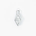 Lab Grown Diamond Formed Kite Charm in White Gold – View 5 | JAUR