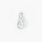 Lab Grown Diamond Formed Pear Charm in White Gold – Pair View | JAUR