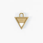 Lab Grown Diamond Formed Triangle Charm in Yellow Gold – View 5 | JAUR