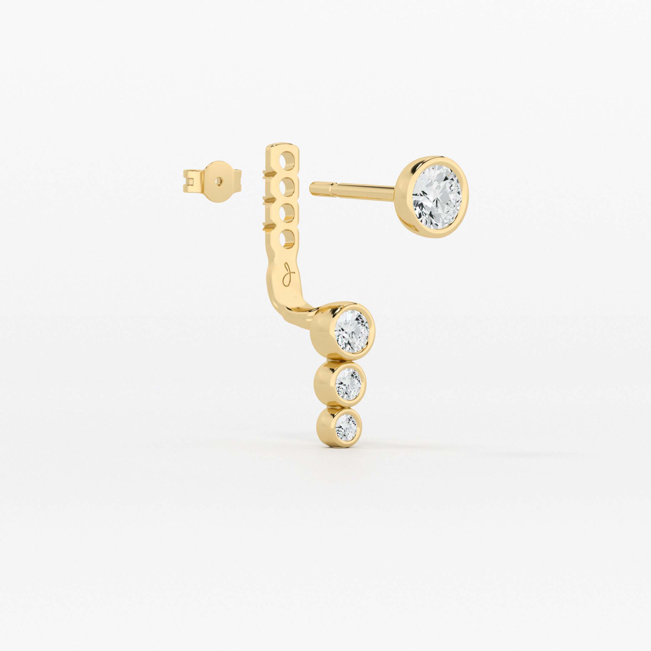 Graduating 3 Diamond Jacket - Round Base