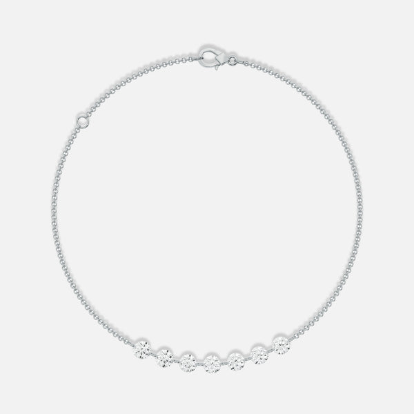HALO - 7 Stone Pierced Diamond Bracelet