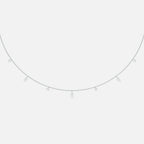 HALO - Pierced Seven Diamond Necklace JAUR