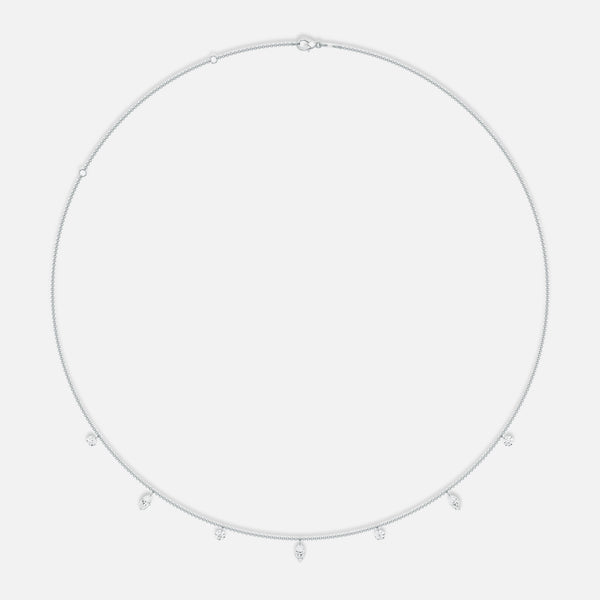 HALO - Pierced Seven Diamond Necklace JAUR