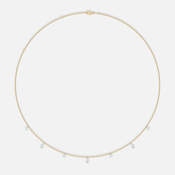 HALO - Pierced Seven Diamond Necklace