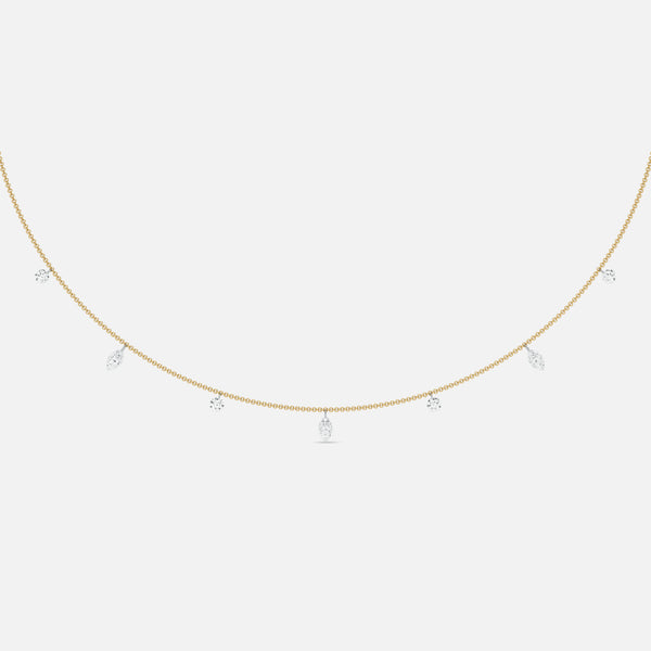HALO - Pierced Seven Diamond Necklace