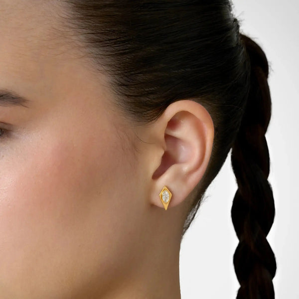 Lab Grown Diamond Kite Organic in Yellow Gold – Side View | JAUR