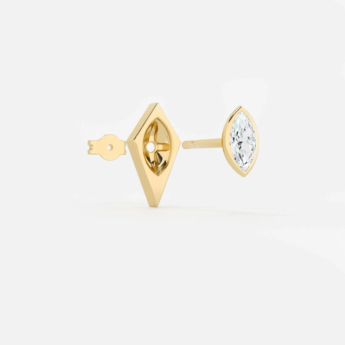 Lab Grown Diamond Kite Organic in Yellow Gold – View 4 | JAUR