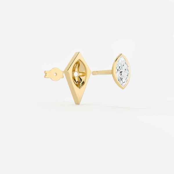 Lab Grown Diamond Kite Organic in Yellow Gold – View 4 | JAUR