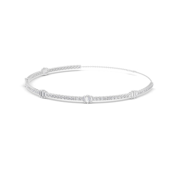 Baguette Diamond Choker Necklace