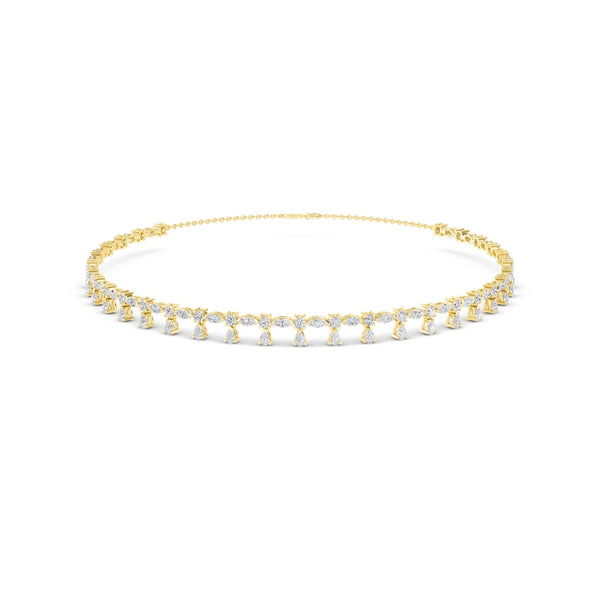 Flora Teardrop Diamond Choker Necklace