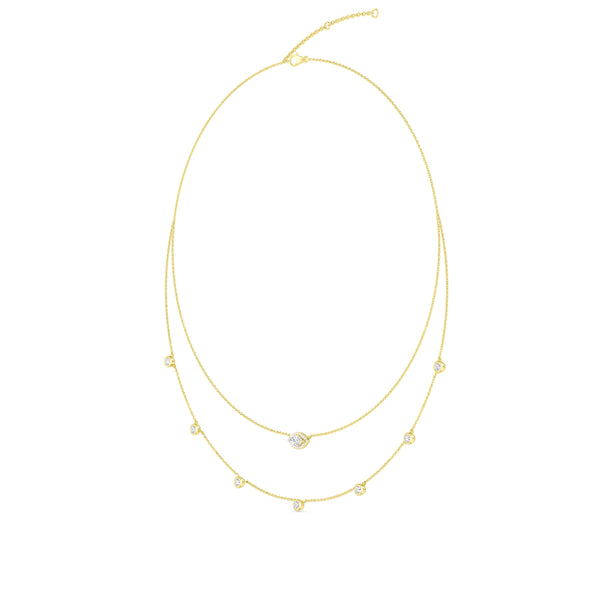 Marquise Diamond Layered Necklace