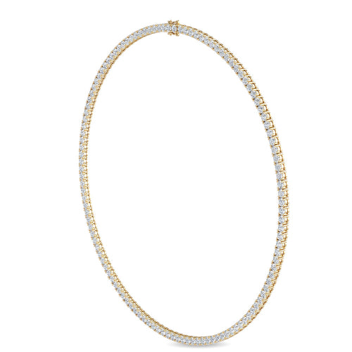 Classic Round Diamond Tennis Necklace