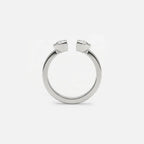 Lab Grown Diamond The Lune Ring in White Gold – View 5 | JAUR