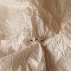 Lab Grown Diamond The Lune Ring in Yellow Gold – View 3 | JAUR