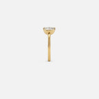 Lab Grown Diamond The Lune Ring in Yellow Gold – View 4 | JAUR