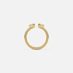 Lab Grown Diamond The Lune Ring in Yellow Gold – View 5 | JAUR
