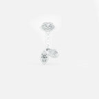 Lab Grown Diamond Marquise and Pear Jacket - Marquise in White Gold – Front View | JAUR