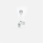 Lab Grown Diamond Marquise and Pear Jacket - Round in White Gold – Front View | JAUR