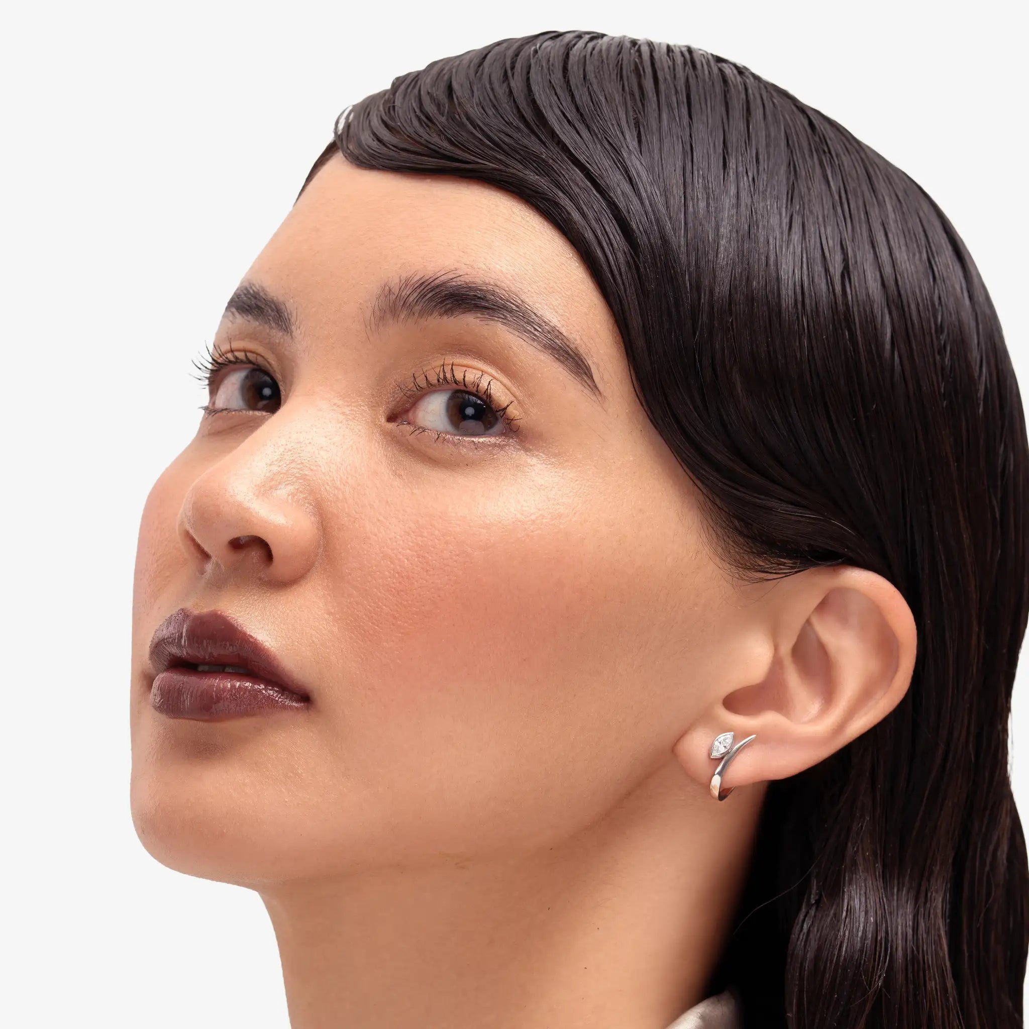 Marquise Arch Diamond Hoop