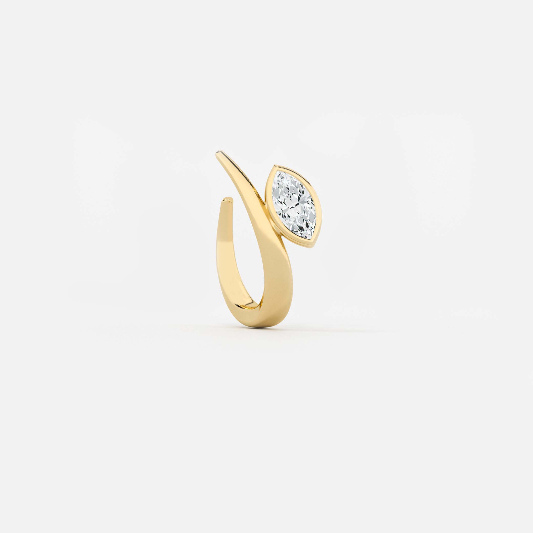 Marquise Arch Diamond Hoop