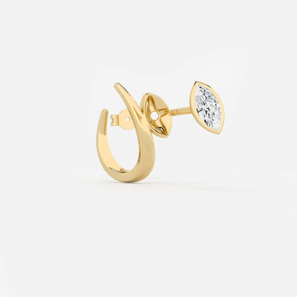 Marquise Arch Diamond Hoop