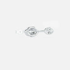 Lab Grown Diamond Marquise Curved Organic in White Gold – View 4 | JAUR