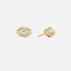 Lab Grown Diamond Marquise Curved Organic in Yellow Gold – View 5 | JAUR